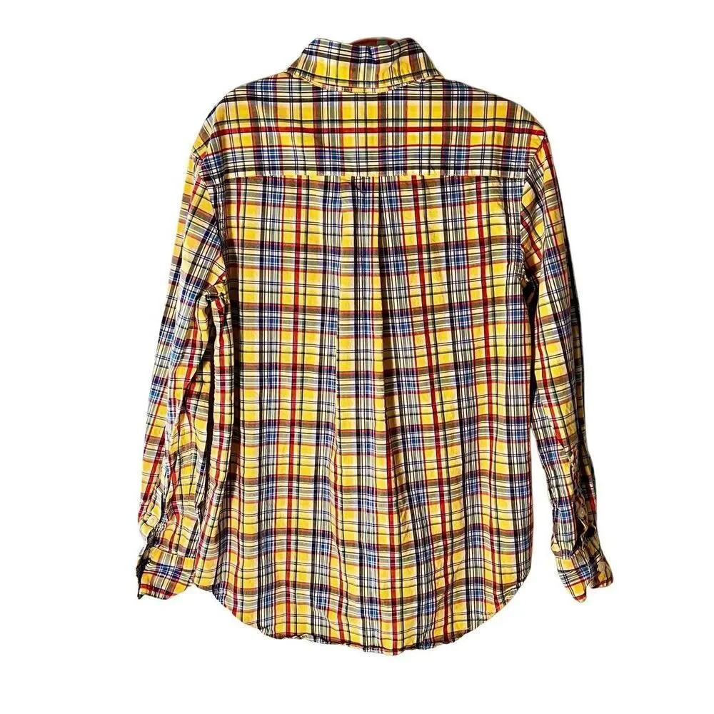 Ralph Lauren Boys Long Sleeve Plaid Button Down Shirt S/8